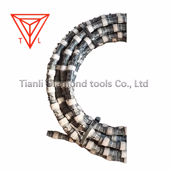 China Factory Rope Saw Diamond Thread Wire for Quarry Mining Marble Granite Moorstone Sandstone Andsite Limestone