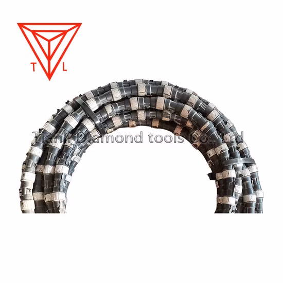 China Factory Rope Saw Diamond Thread Wire for Quarry Mining Marble Granite Moorstone Sandstone Andsite Limestone