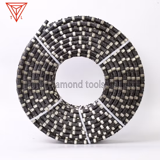 China Factory Rope Saw Diamond Thread Wire for Quarry Mining Marble Granite Moorstone Sandstone Andsite Limestone